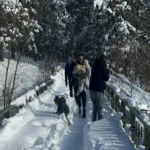 Karla kaplı Abant’ta eşsiz manzara