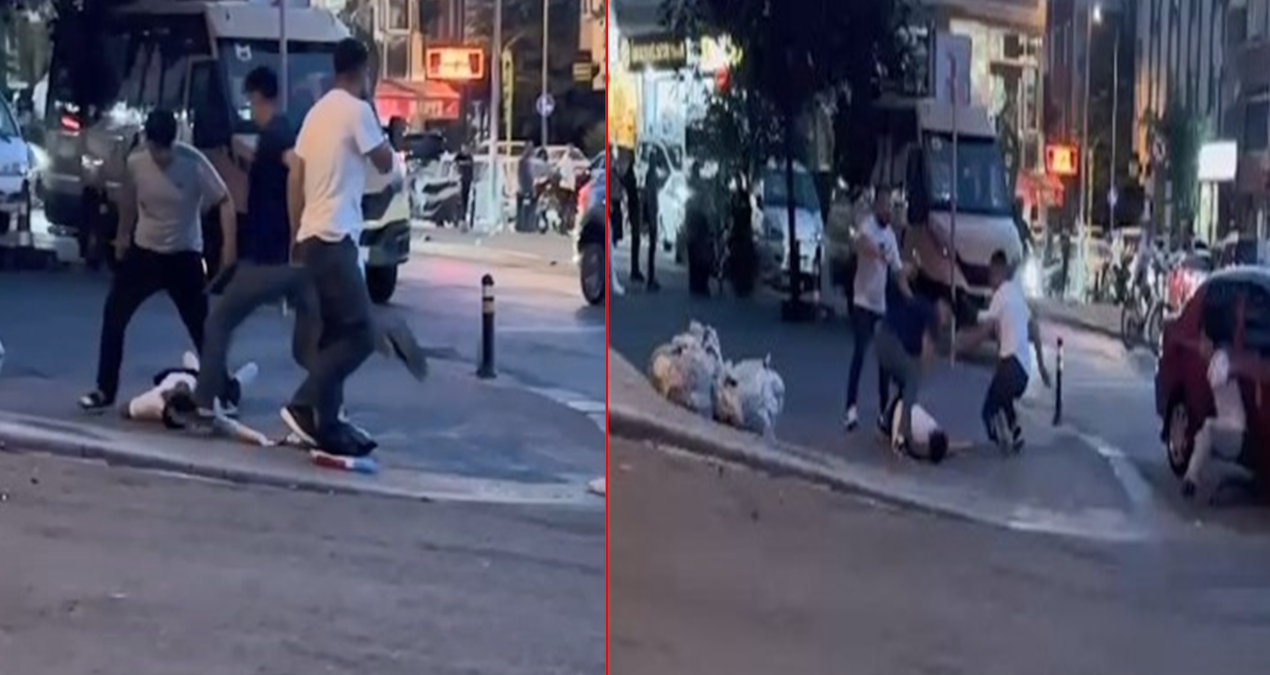 Sokak ortasindaki dehseti kadin durdurdu GvuQV1VM