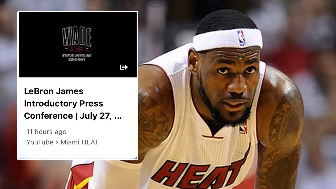 Yanlislikla lebron jamesi duyurdular miami heatin paylasimi ortaligi karistirdi AVMIHChi